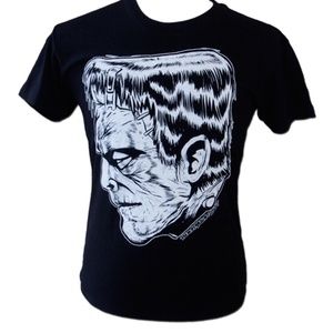 Mens Low Brow Art Frankie Tattoo Artist Tee L or XXL